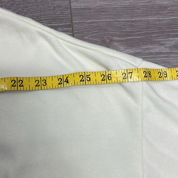 Old Navy “Choose Happy” Yellow Cropped Crewneck Sweatshirt L - Picture 7 of 16